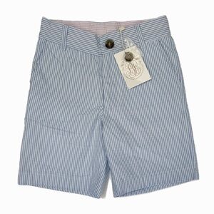 NWT The Beaufort Bonnet Company Blue Seersucker Shorts Size 6 NWT